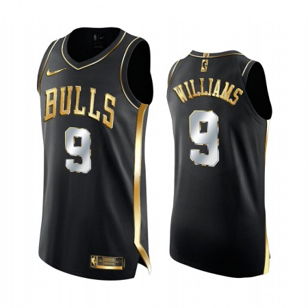 Maglia NBA Chicago Bulls Patrick Williams 9 2020-21 Nero Golden Edition Swingman - Uomo